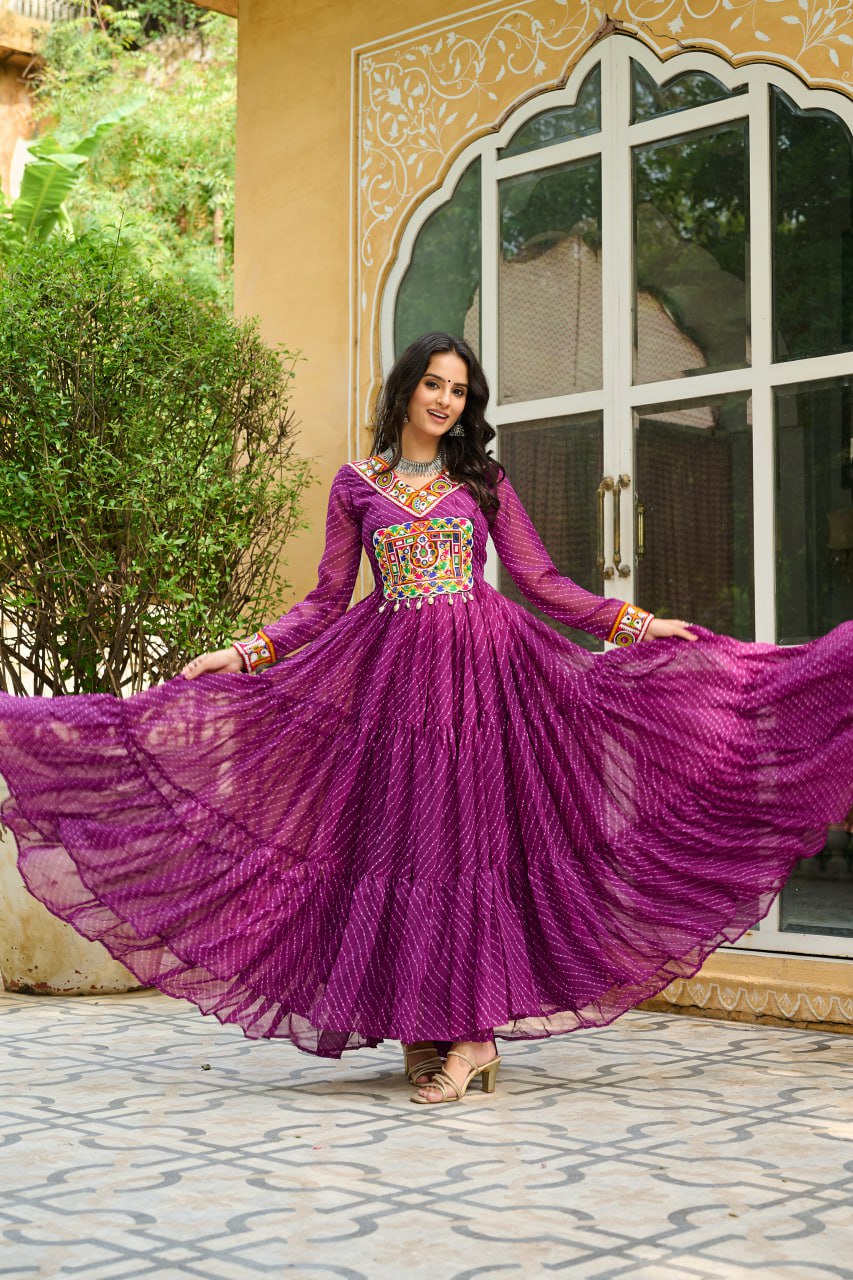 Navratri special long gown 