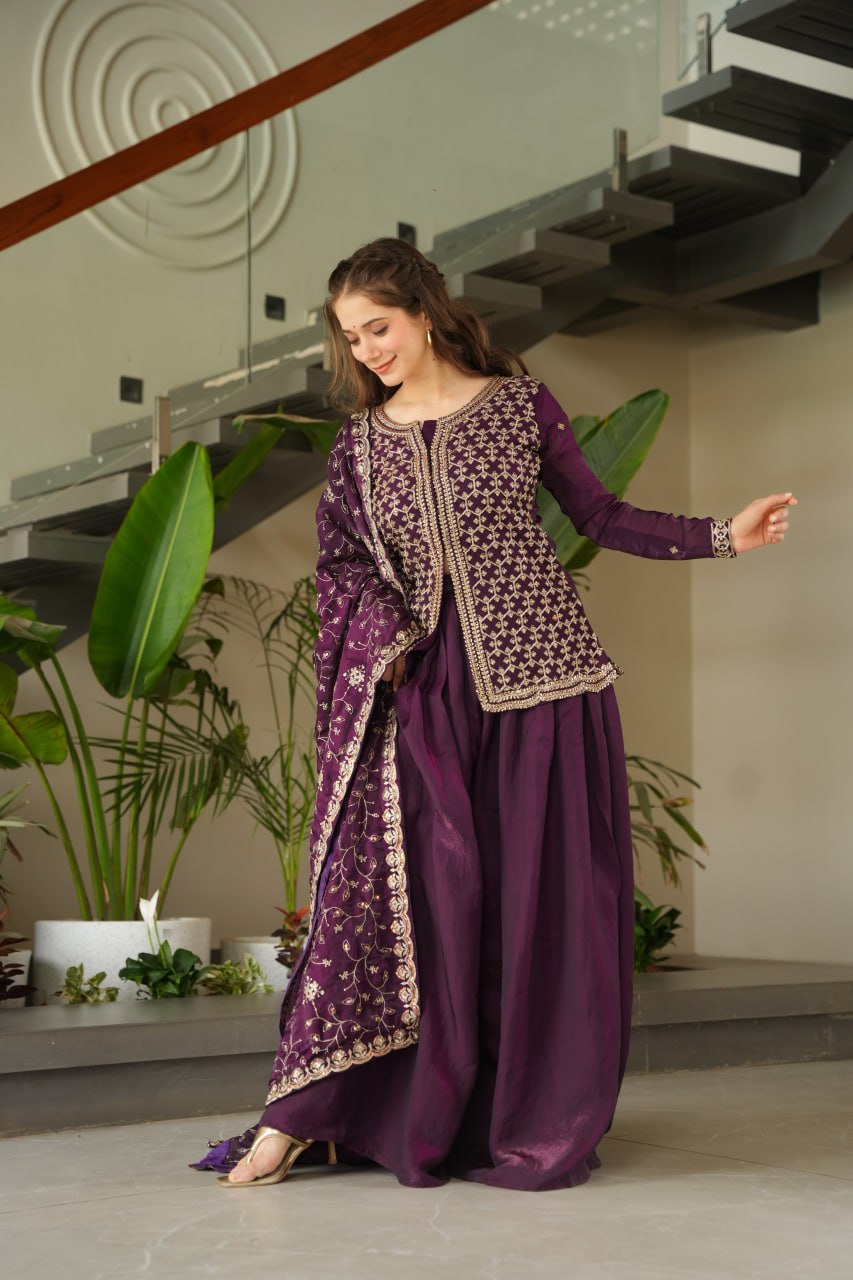 Sharara dress for wedding guest

