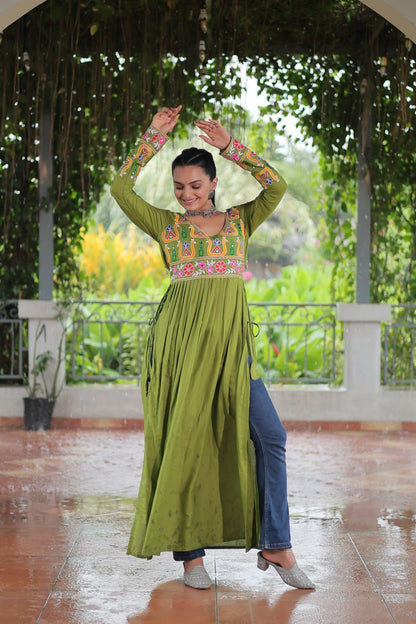 Garba wear kutchi work kurtis