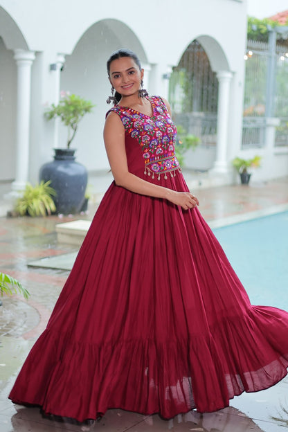 Navratri wear gown USA