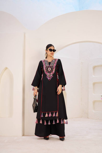 Black Sharara Party Wear
