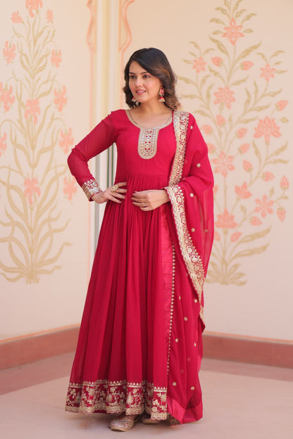 designer pink gown usa 