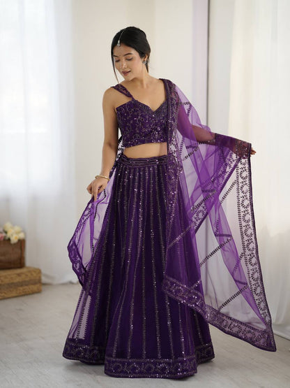 Purple Lehenga Bridal
