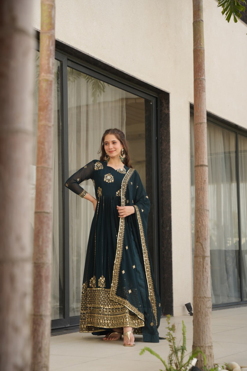 Rama color gown for wedding