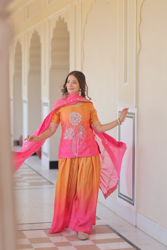 Pink Sharara Suit for women
