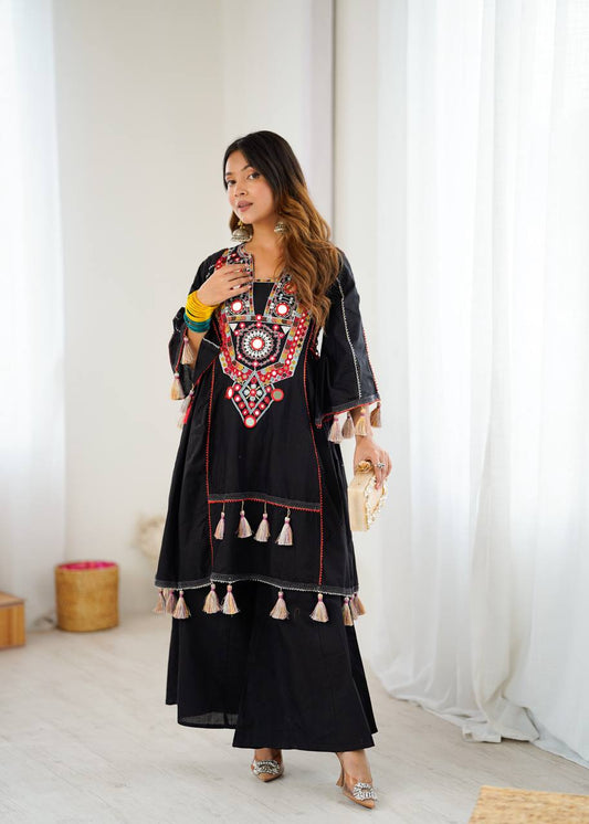 Black Sharara Party Wear
