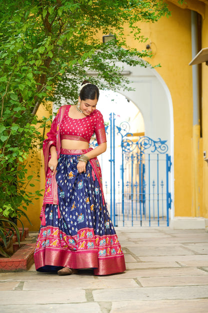 Blue color lichi ghagra choli for women price
