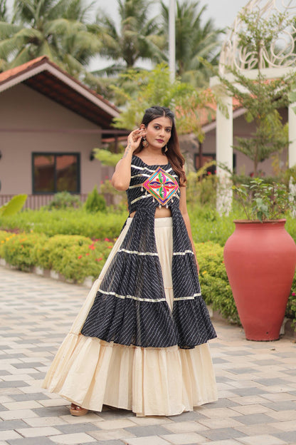 Navratri wear black lehenga 