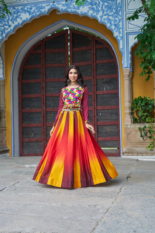 Multi color lehenga 