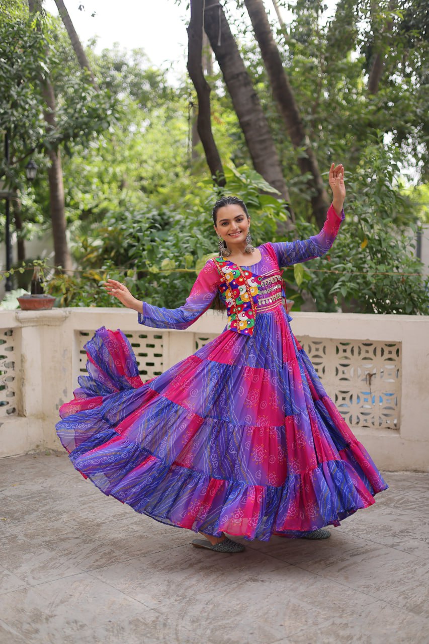 Traditional blue gown for women