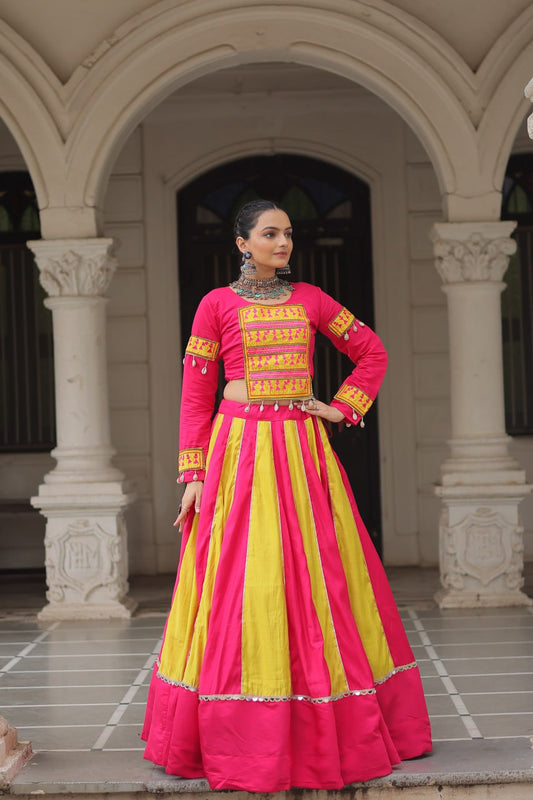 Navratri wear yellow chaniya choli with price