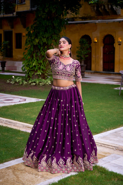 purple lehenga choli in california