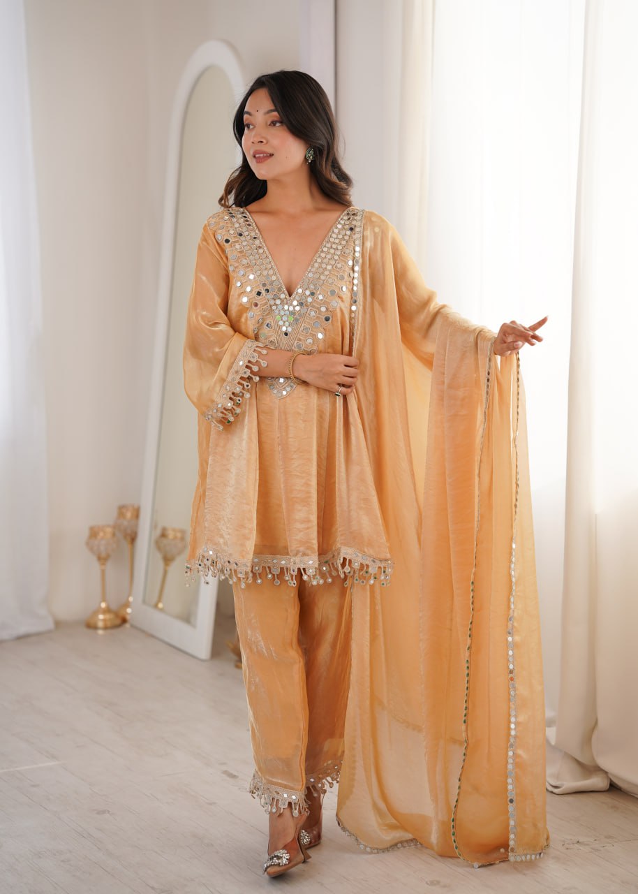 Chiku Ready to Wear Kurti with Pant for Wedding