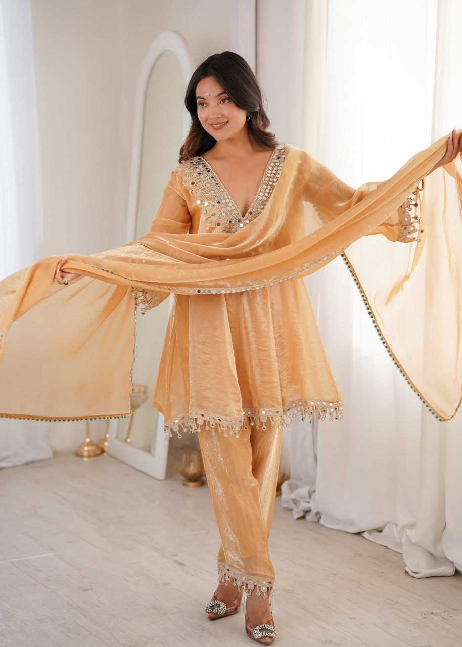 Chiku Ready to Wear Kurti with Pant for Wedding