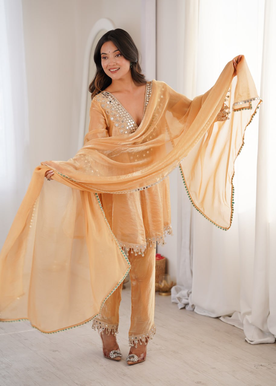 Chiku Ready to Wear Kurti with Pant for Wedding