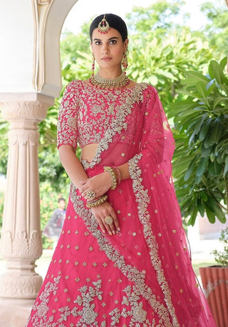 Baby pink lehenga combination